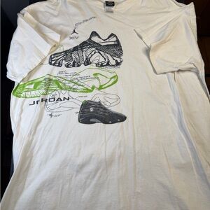 Jordan White and Green Graphic Tee